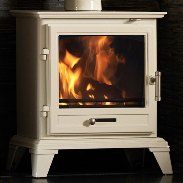 Gallery Classic 8 Eco Design MultiFuel Stove Warm White Flames.co.uk