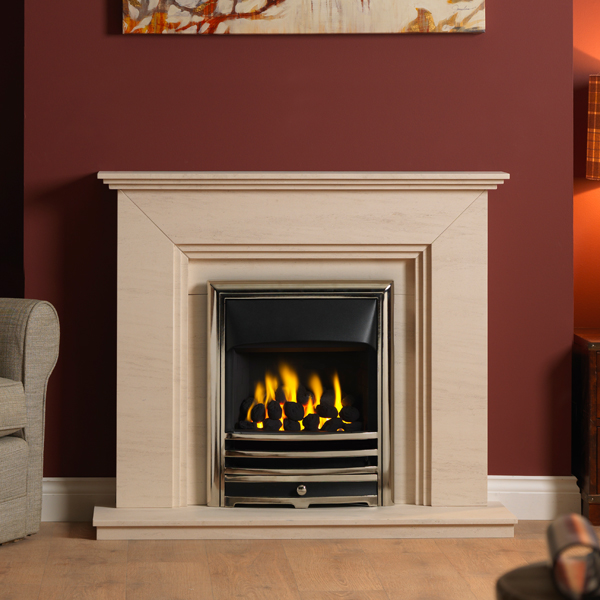 Gallery Cranbourne Portuguese Limestone Fireplace Suite