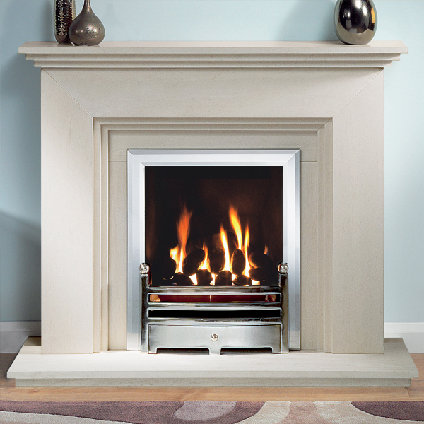 Gallery Cranbourne Portuguese Limestone Fireplace Suite ...