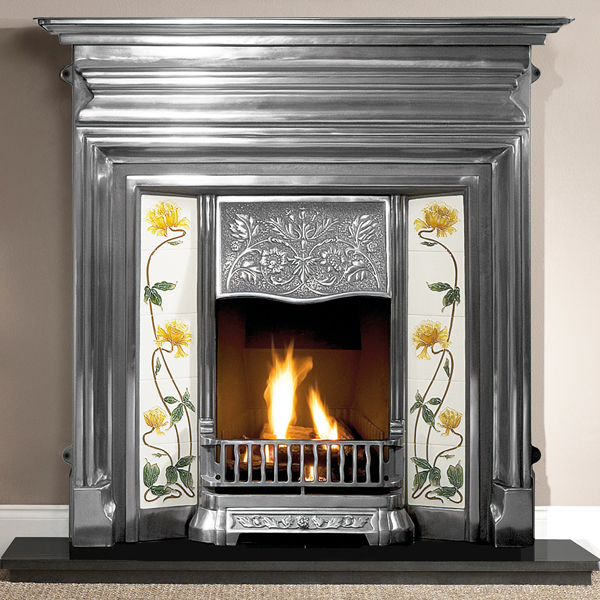 Gallery Edwardian 48'' Cast Iron Combination Fireplace