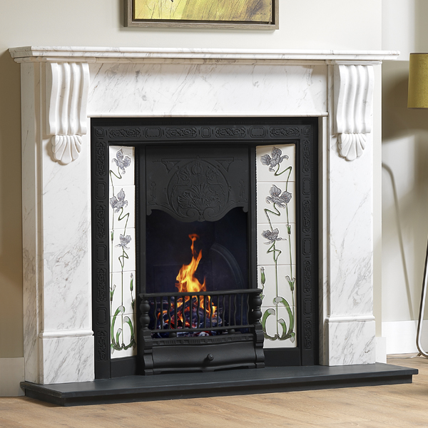 Gallery Kingston 56'' Kallos Marble Fireplace