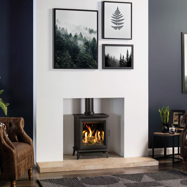 Gazco Sheraton 5 Balanced Flue Gas Stove Flames.co.uk