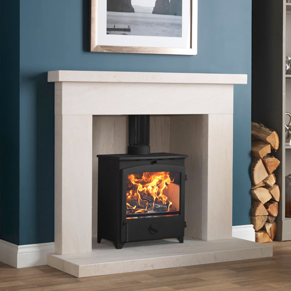 Go Eco 5kW Wide Wood Burning / MultiFuel Stove Flames.co.uk