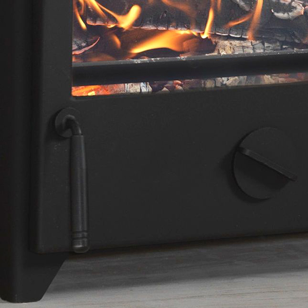 Go Eco 5kW Wide Wood Burning / MultiFuel Stove Flames.co.uk