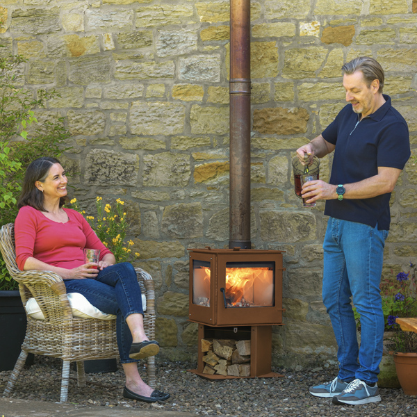 Go Eco Panofire Outdoor Wood Burning Fireplace Stove Flames.co.uk