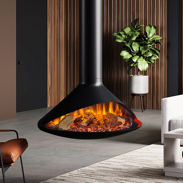 Onyx Orbit Suspended Electric Fire