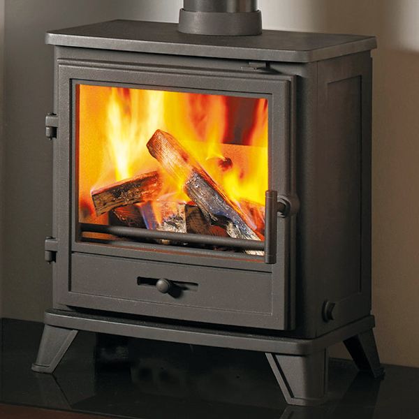 Penman Bassington Eco MultiFuel Stove Black Flames.co.uk