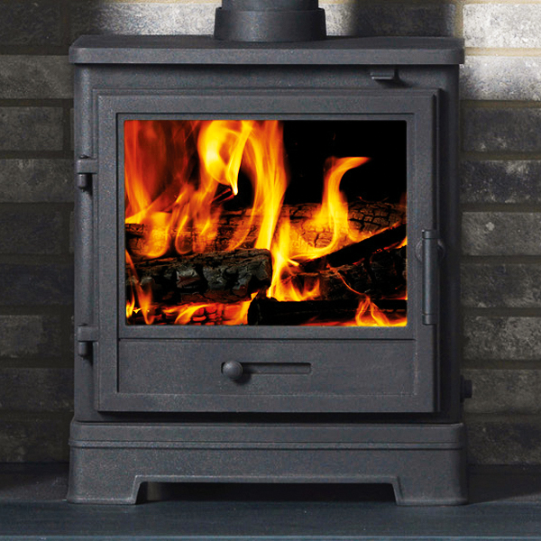 Penman Bassington Eco MultiFuel Stove Black Flames.co.uk