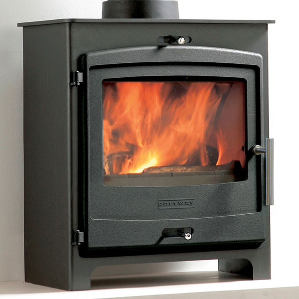 Portway 2 Contemporary MultiFuel Stove Flames.co.uk