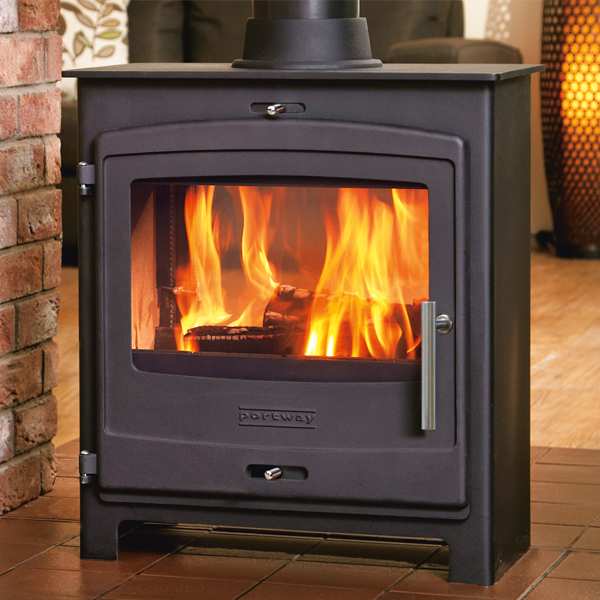 Portway 2 Double Sided MultiFuel Stove Flames.co.uk