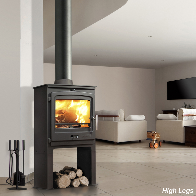 Portway P2 Contemporary Multi-Fuel Stove | Flames.co.uk