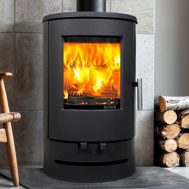 Portway PB1000 Low Base Multi-Fuel Stove | Flames.co.uk