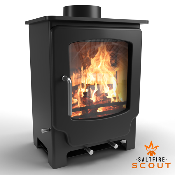 Saltfire Scout Multi Fuel Stove Flames co uk