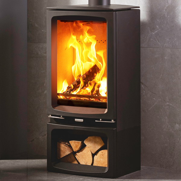 Stovax Vogue Midi T Tall Eco Wood Burning MultiFuel Stove Flames.co.uk