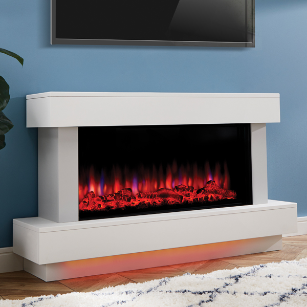 Suncrest Bourne Electric Fireplace Suite