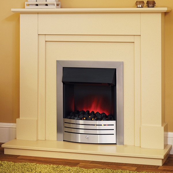 Suncrest Herrington Electric Fireplace Suite Flames.co.uk