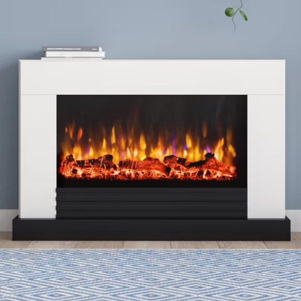 Suncrest Raby Electric Fireplace Suite Flames.co.uk