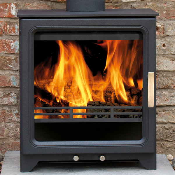 Woodpecker WP5 Plus Wood Burning / MultiFuel Stove Flames.co.uk