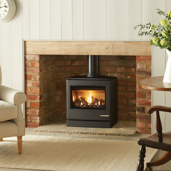 Yeoman Gazco CL8 Balanced Flue Gas Stove Flames.co.uk