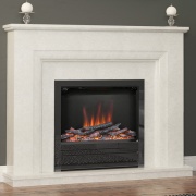 Elgin & Hall Amorina Novus Marble Electric Fireplace Suite