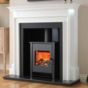Flamerite Aubade with Atom Stove Electric Fireplace Suite