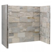 Gallery Dove Grey Stone Fireplace Chamber Panels