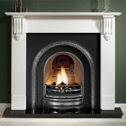 Gallery Richmond Agean Limestone / Cararra Marble Fireplace